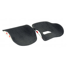 Two panel set for the B9 seat in Black Dinamica suede - TP2B9