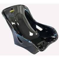 W2i-44.5 Black GRP Racing Seat with Back Frame
